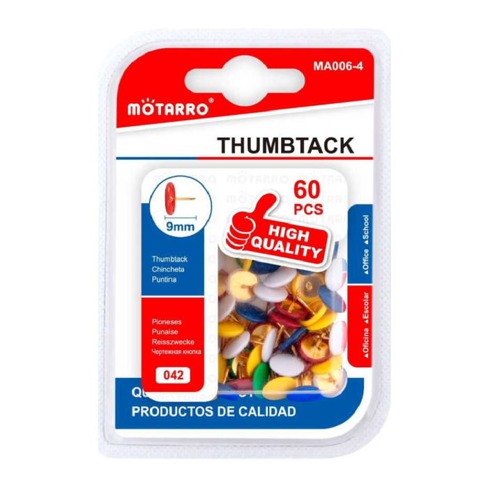 Thumb Tacks Multi Color 960pcs