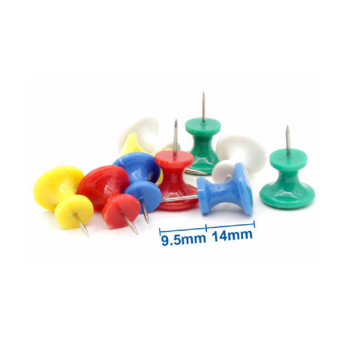 Thumb Tacks Multi Color 9.5 × 1410pcs