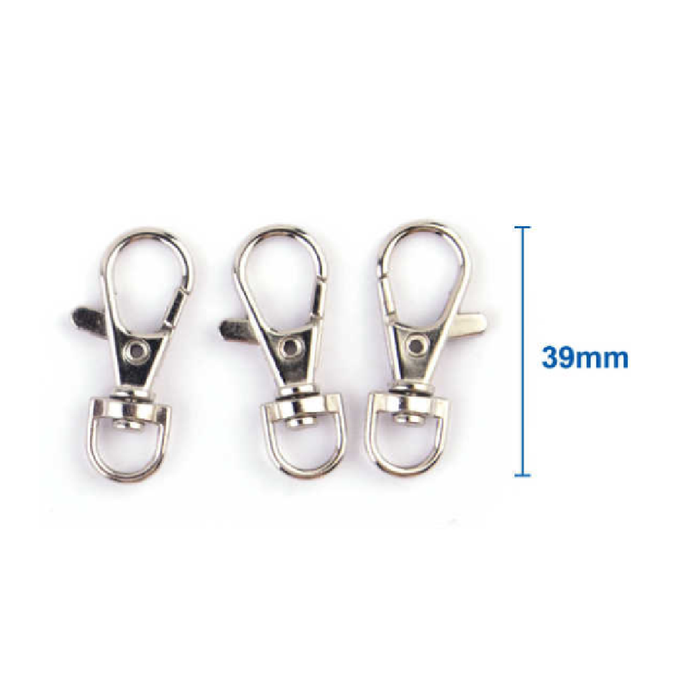 Lobster Swivel Clasps Silver 393pcs