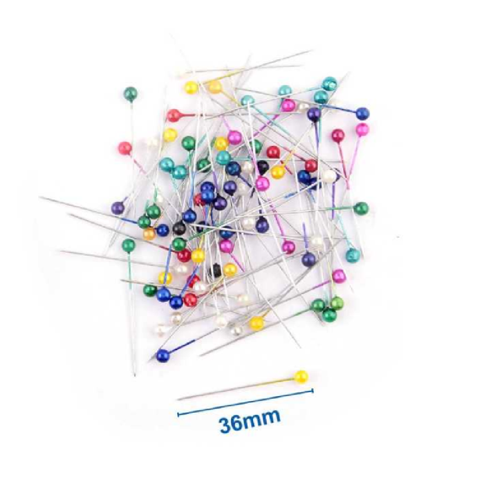 Map Pins Assorted Colors 90pcs