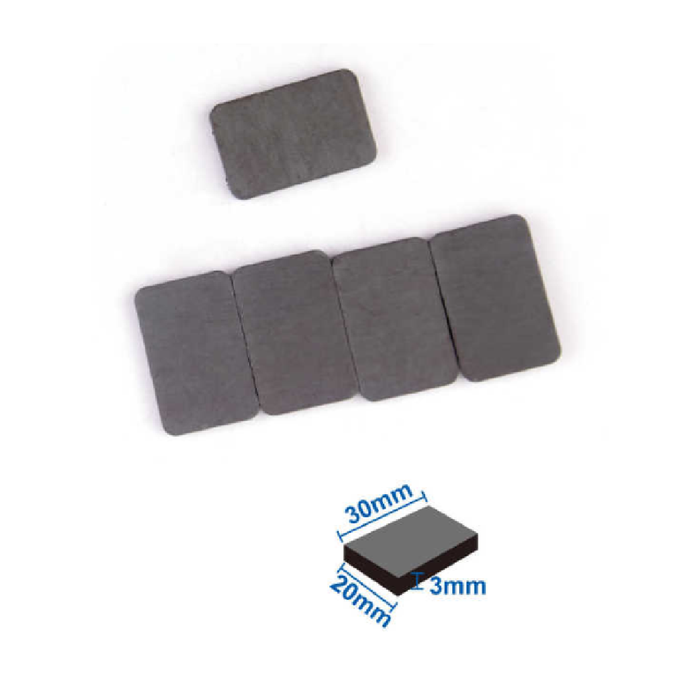 Magnets Square Black 30 × 20 × 35pcs