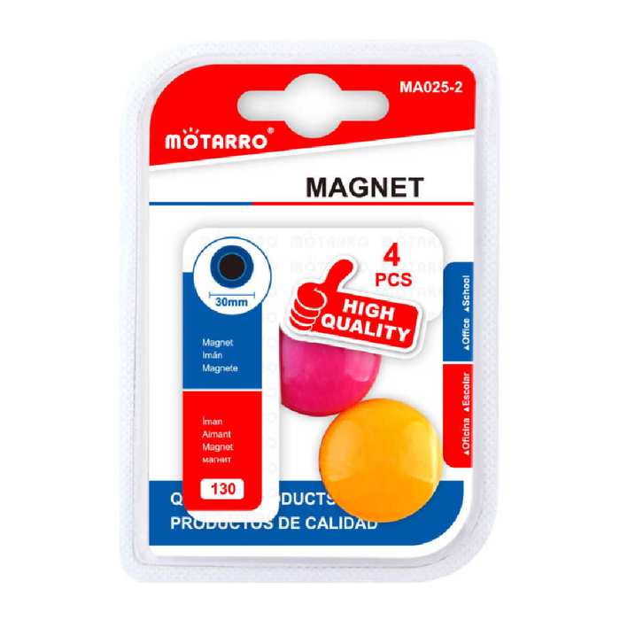 Magnets Round Assorted Colors 304pcs