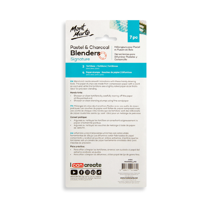 Pastel & Charcoal Blenders 7pc