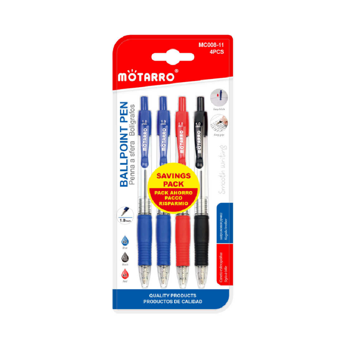 Ballpoint Pen Assorted Color 4pcs