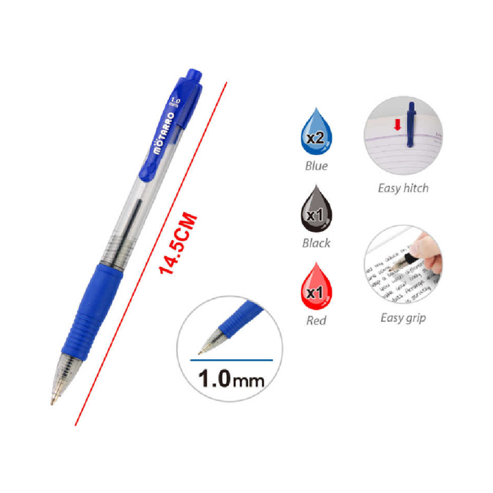 Ballpoint Pen Assorted Color 4pcs