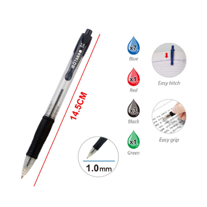 Ballpoint Pen Assorted Color 12pcs