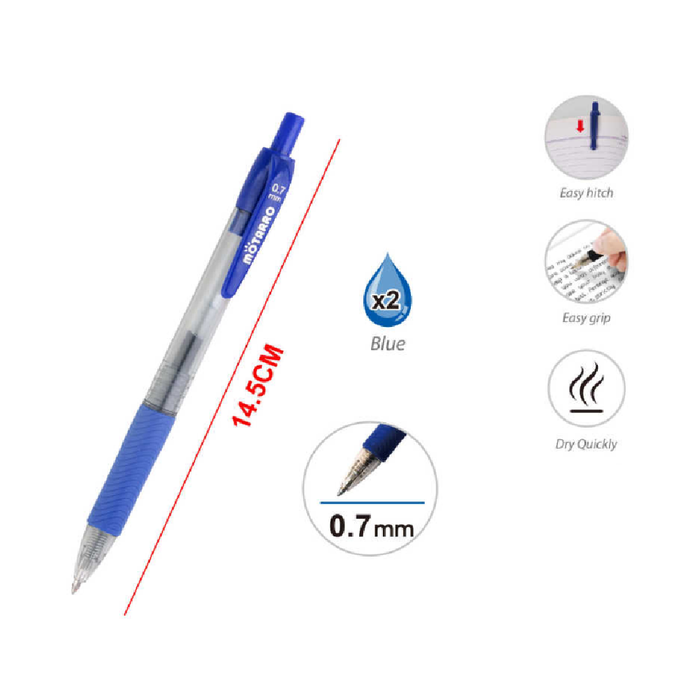 Ink Gel Pen Blue 0.7 × 1452pcs