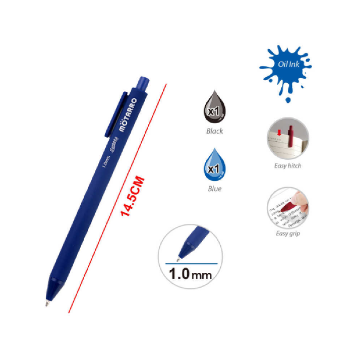 Ballpoint Pen Black+Blue 1.02pcs