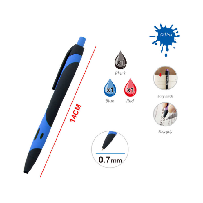 Ballpoint Pen Assorted Color 0.73pcs