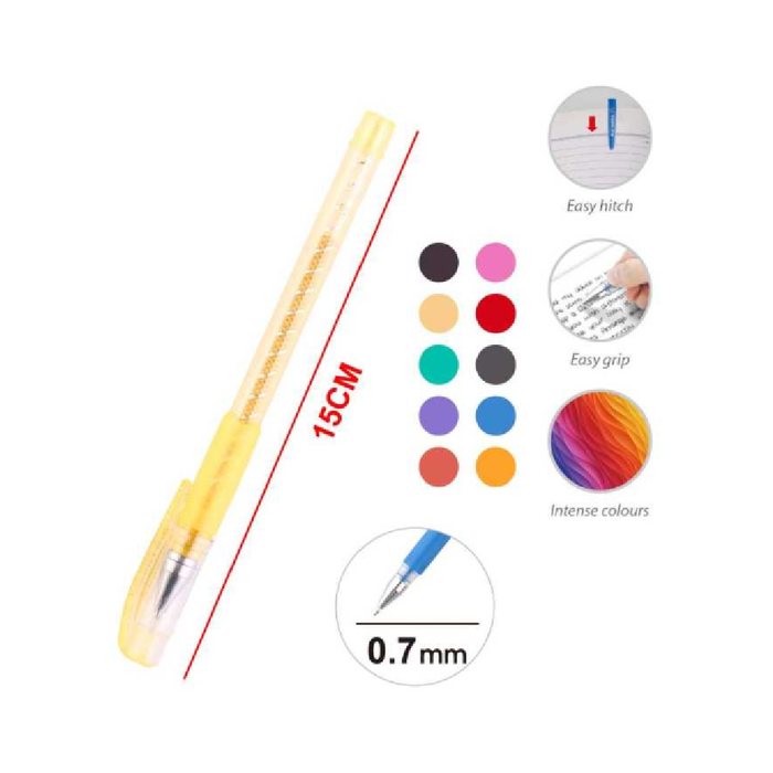 Glitter Pen Assorted Color 0.710pcs