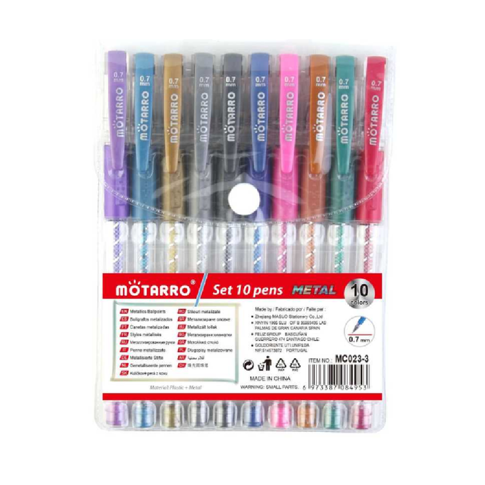 Metallic Pen Assorted Colors 0.710pcs