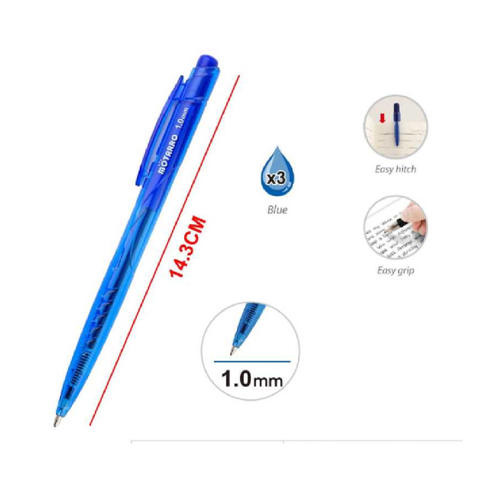 Ballpoint Pen Assorted Colors 1.006pcs