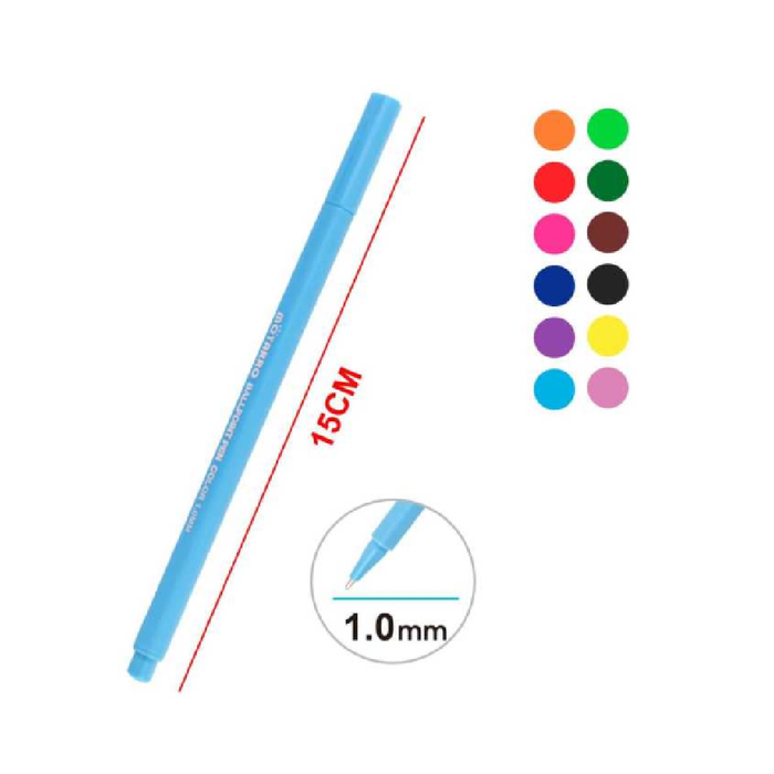 Set of 12 Color Pen 1.012pcs