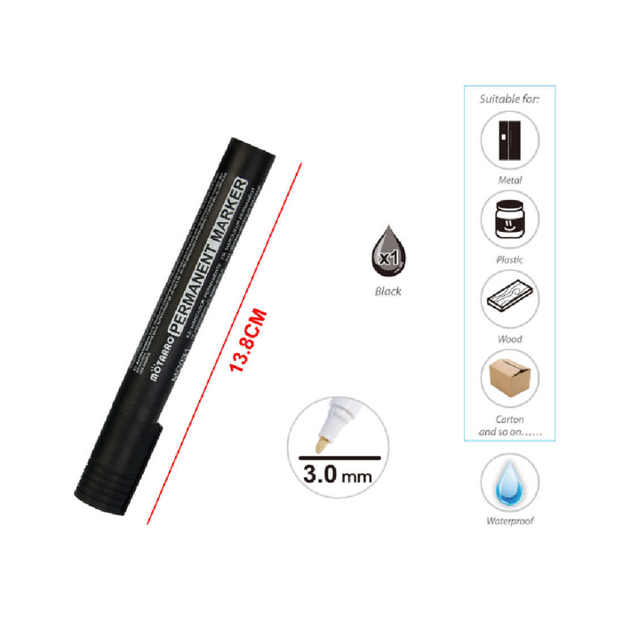 Permanent Marker Black 3.0