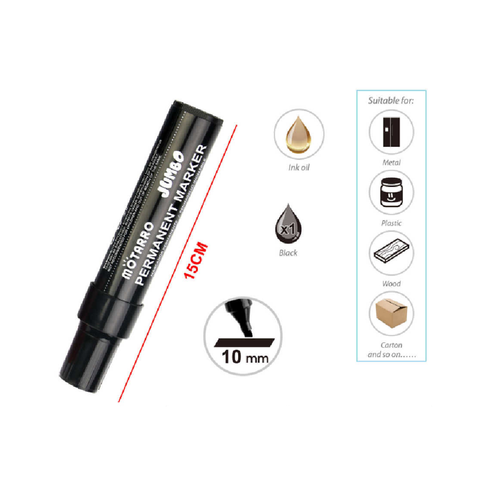 Permanent Marker Black 10