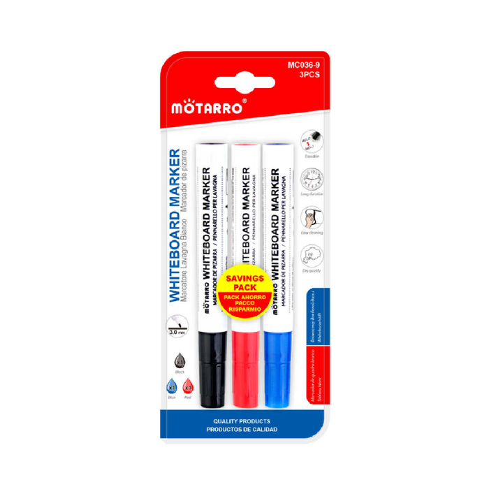 Whiteboard Marker Assorted Color 3.03pcs