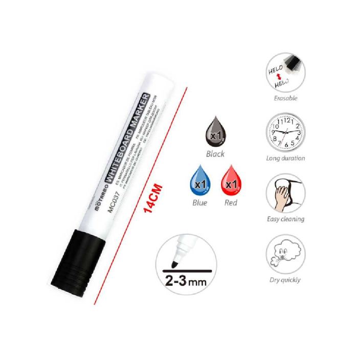 Whiteboard Marker Assorted Color 3.03pcs