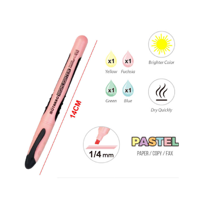 Highlighter Assorted Colors 1/44pcs