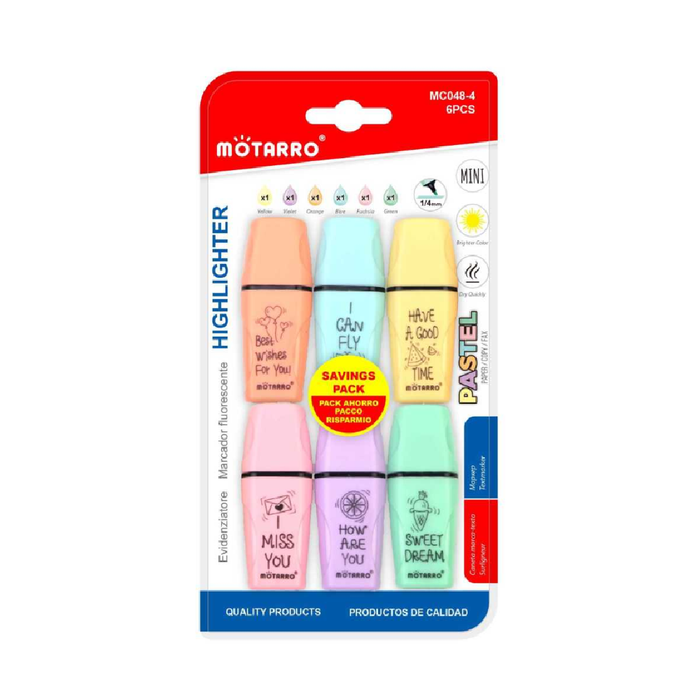 Mini Highlighter Assorted Colors 1/46pcs