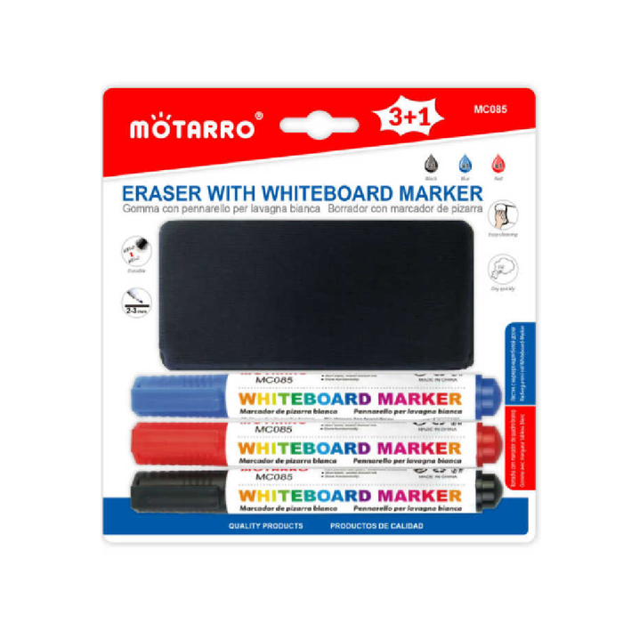 Assorted Colors Whiteboard Marker with Eraser 13cm 2-3