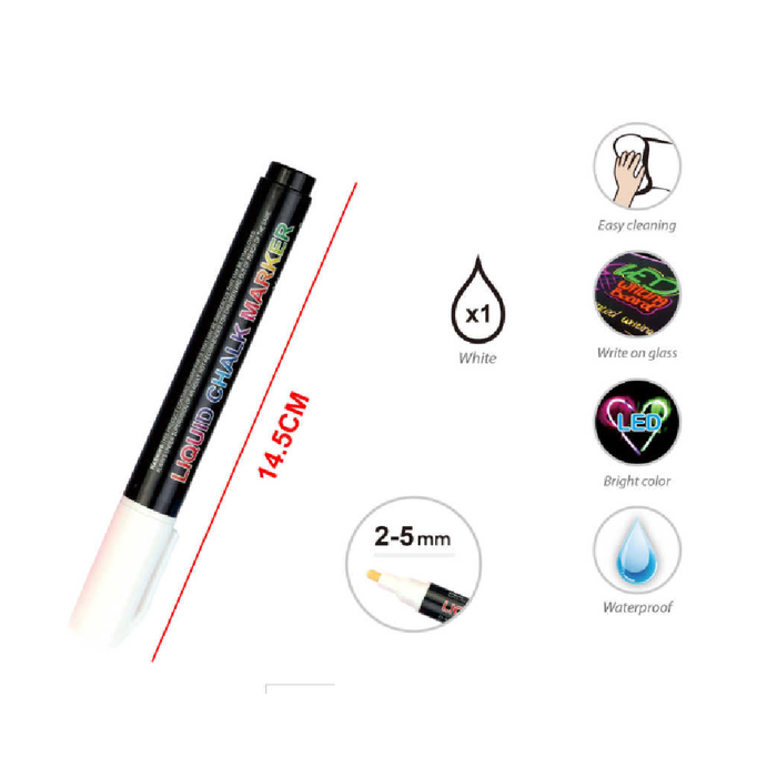 Liquid Chalk Marker White 5