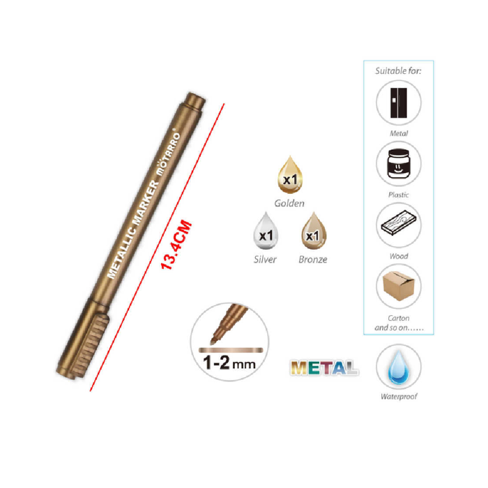 Mental Markers Assorted Colors 1-23pcs