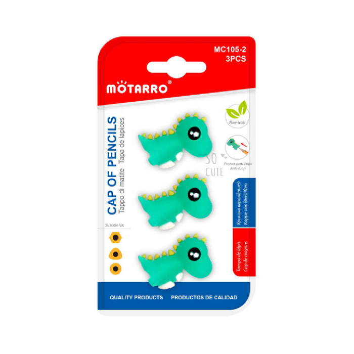 Pencil Tips Dinosaurs 3pcs