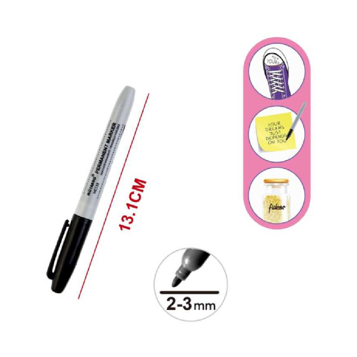 Permanent Markers Pack Assorted Colors 2-3.0024pcs