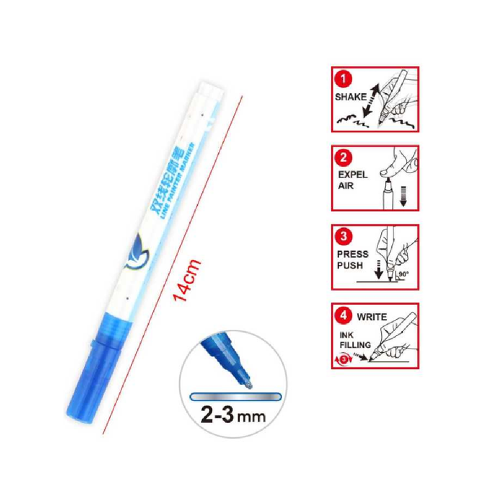 Set of 12 Colored Outline Marker 2-3