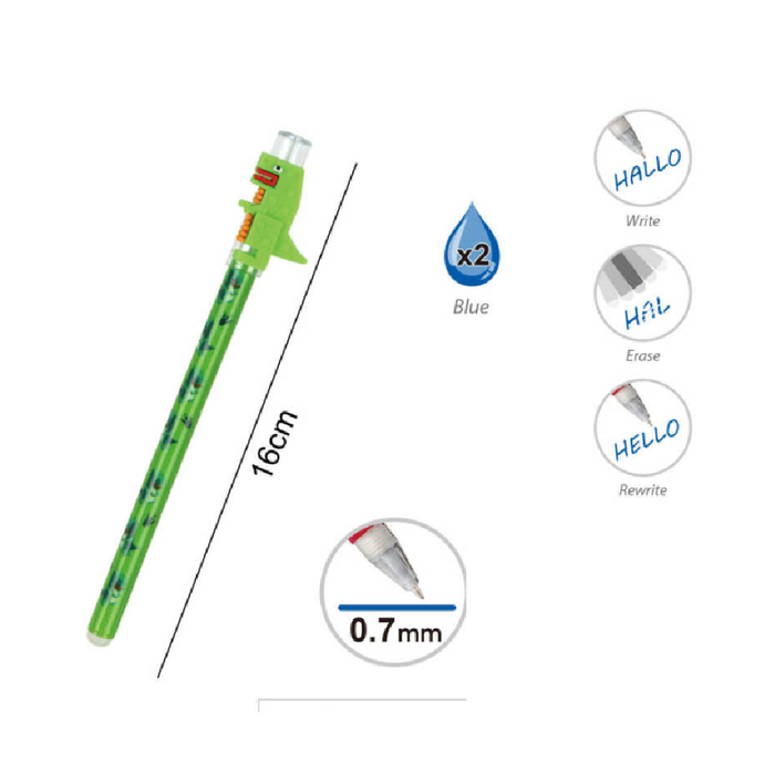 Erasable Gel Pen Dinosaurs 0.72pcs