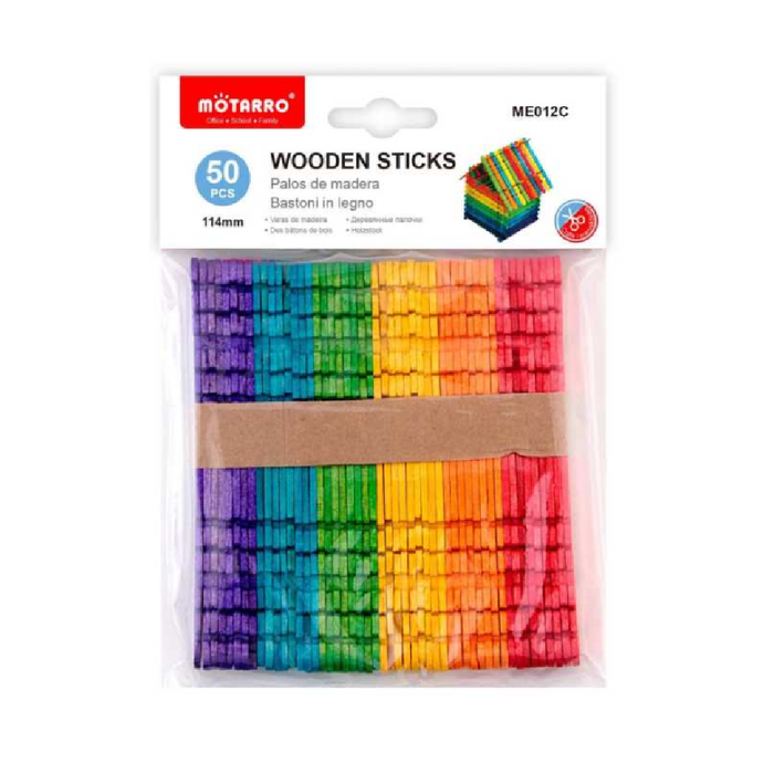 Wooden Construction Sticks Color 11450pcs