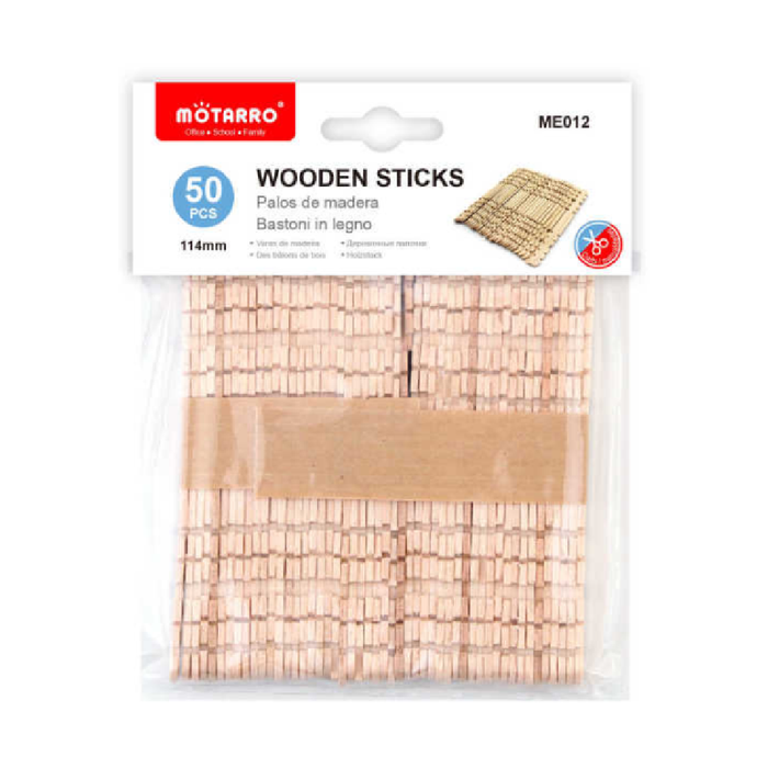 Wooden Construction Sticks Natural 11450pcs