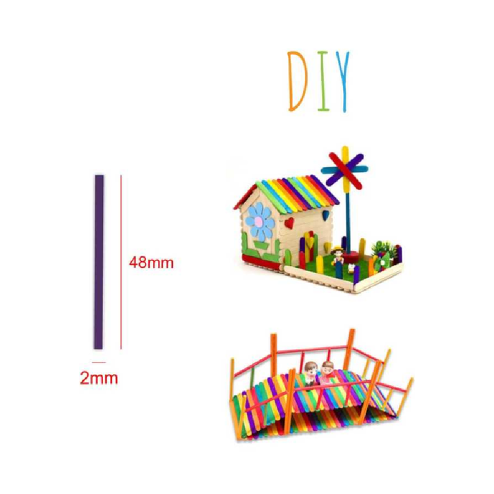 Wooden Match Sticks Color 2 × 4815g