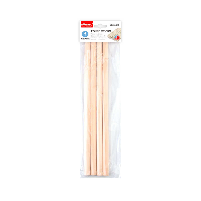 Wooden Craft Sticks Round 12× 3004pcs