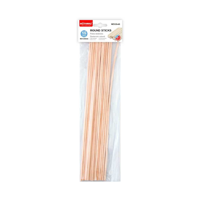 Wooden Craft Sticks Round 4× 30015pcs