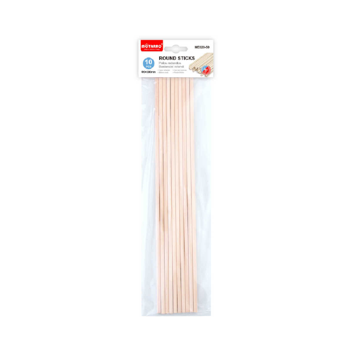 Wooden Craft Sticks Round 5× 30010pcs
