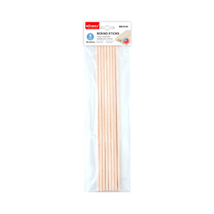 Wooden Craft Sticks Round 6 × 3008pcs