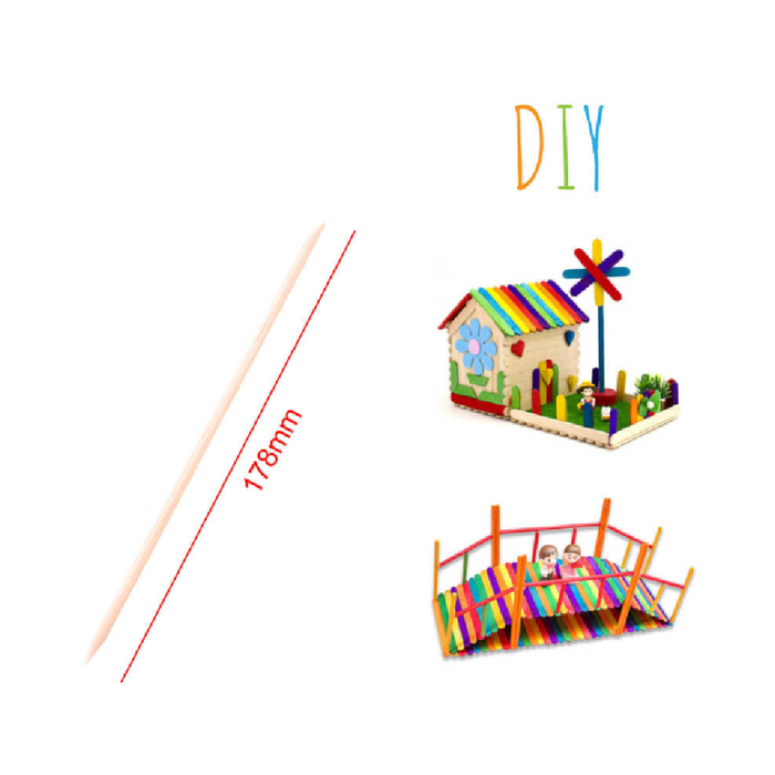 Wooden Craft Sticks Sharp 17812pcs