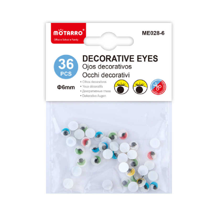 Decorative Eyes Assorted Colors 636pcs