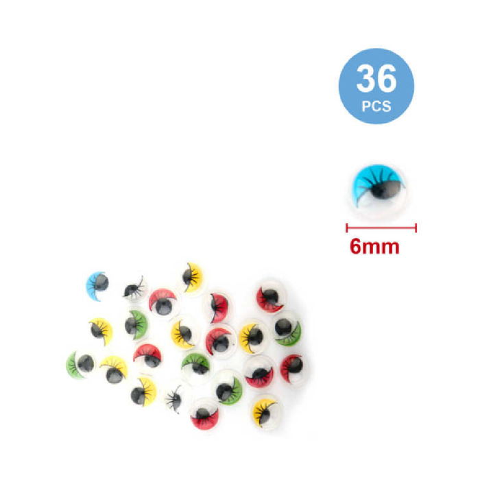 Decorative Eyes Assorted Colors 636pcs