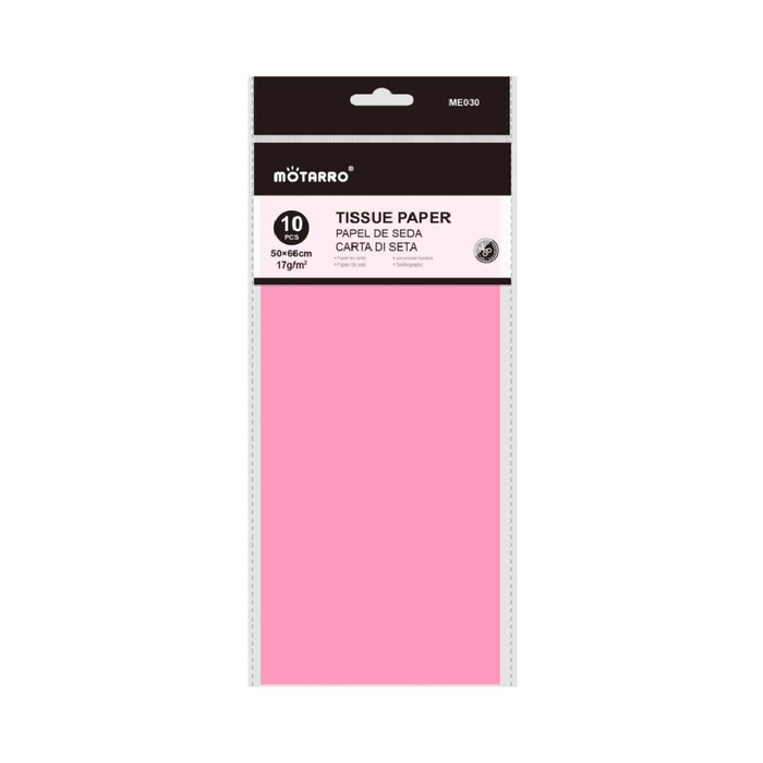 Tissue Paper 50 × 66cm 17g 10pcs Hot Pink