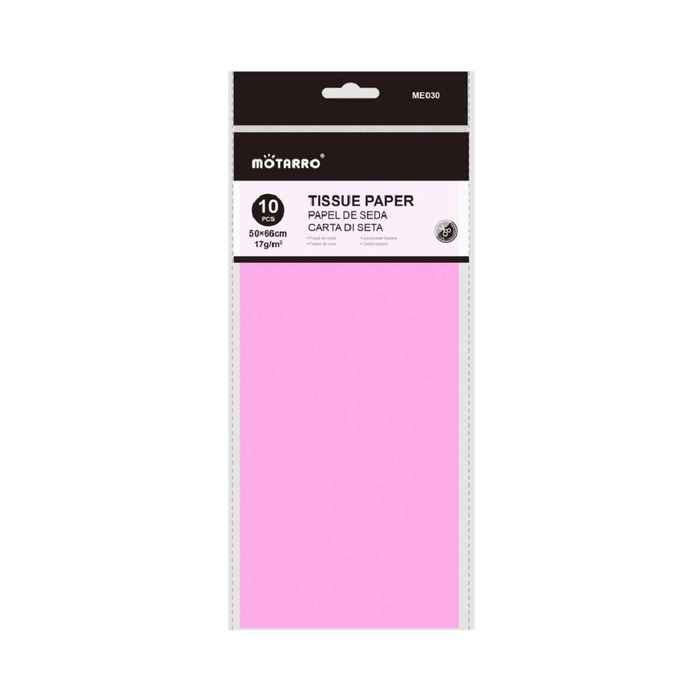 Tissue Paper 50 × 66cm 17g 10pcs Pink
