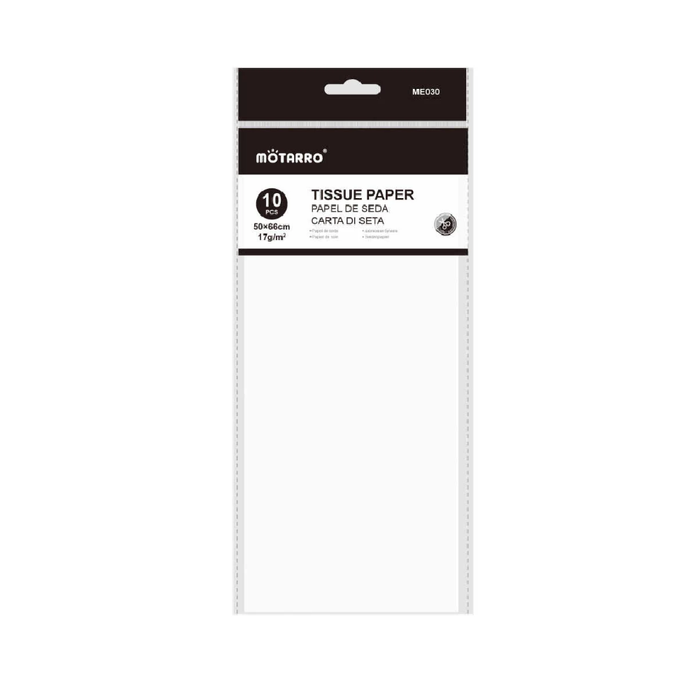 Tissue Paper 50 × 66cm 17g 10pcs White