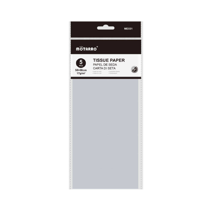 Tissue Paper 50 × 66cm 17g 5pcs Silver