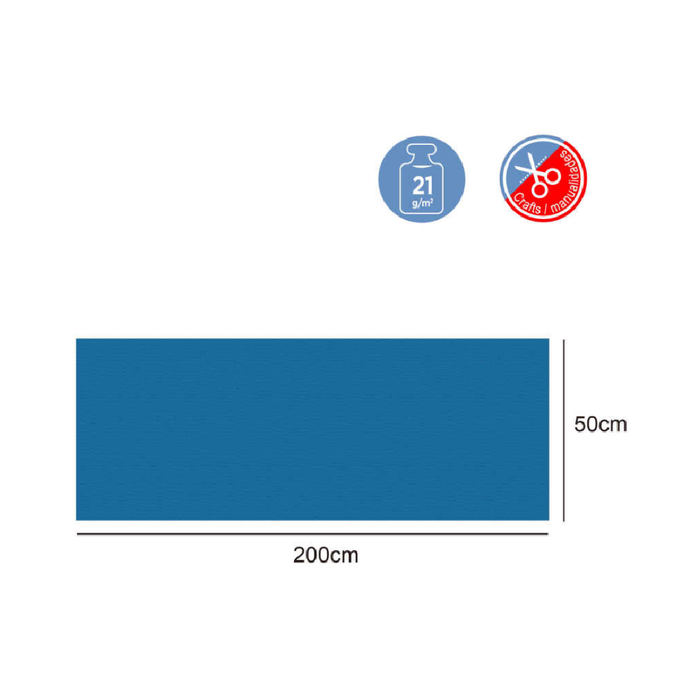 Crepe Paper 50 × 200cm 21g Navy