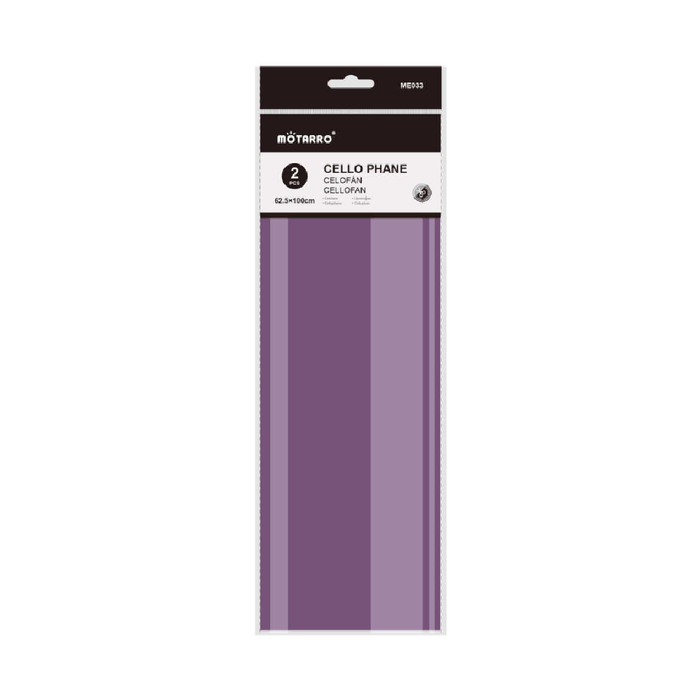 Cello Paper 62.5 × 100cm 2pcs Purple