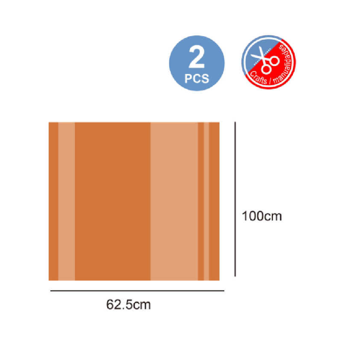 Cello Paper 62.5 × 100cm 2pcs Gold