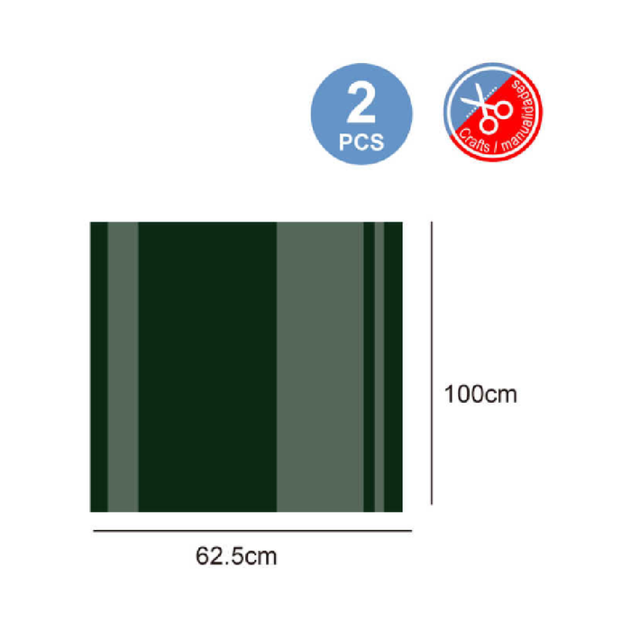 Cello Paper 62.5 × 100cm 2pcs Green