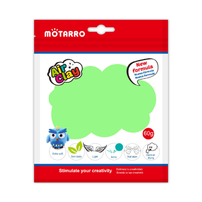 Air Clay 60g Fluorescent Green