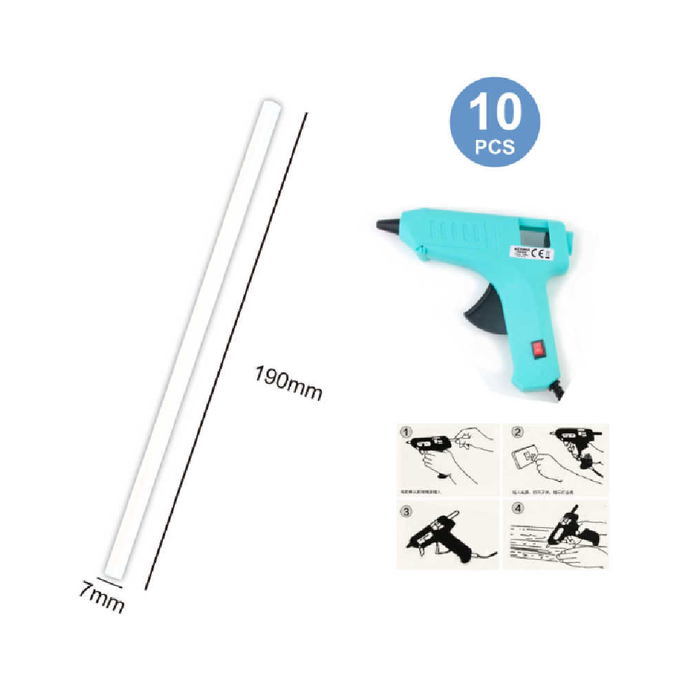 Glue Gun Sticks 0.7 × 19cm 10PCS